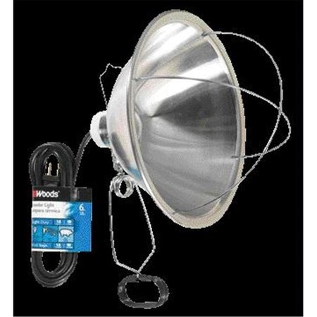 WOODS/.COLEMAN CABLE P Woods-div.coleman Cable P - Brooder Light With Clamp- Silver 6 Feet - E240-166 WO37108